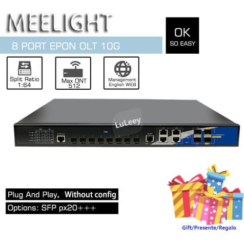 10G 8 PON EPON OLT intelligent network switch fiber optic devices Network management CLI commands compatible with Huawei zte ONU