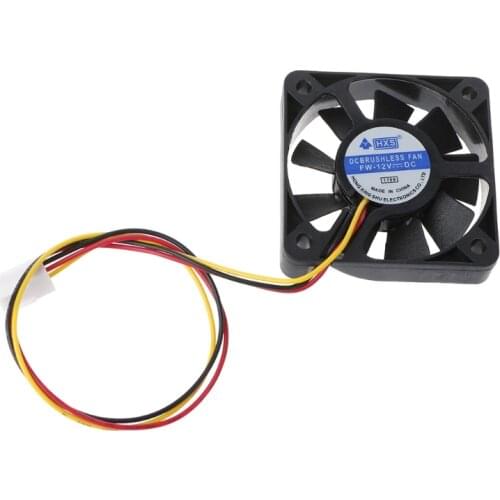 Mini 50mmx50mmx10mm DC 12V 3Pin Brushless Cooler 9-Blade Blower Cooling Fan 5010 T8DF