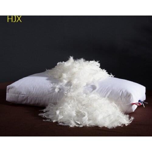 Five stars 100% goose filling material 100% cotton height 20cm size 48x74cm Comfortable soft elasticity pillow