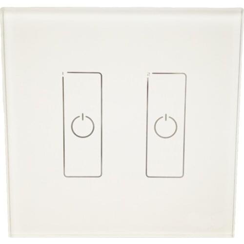 New EDA2 Dali Led Dimmer 2 Channel Controller On/Off Switch Wall Mount Touch Panel Group Unicast Broadcast