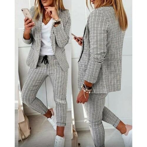 Женские офисные брючные костюмы Noworry China At AliExpress