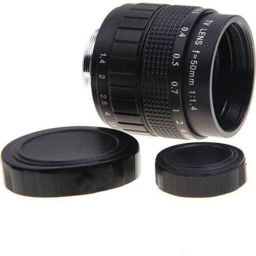 GloryStar 50mm F1.4 CCTV Movie lens + C Mount to Canon EOS M EOS M2 M3 M5 M6 M10 Mirrorless