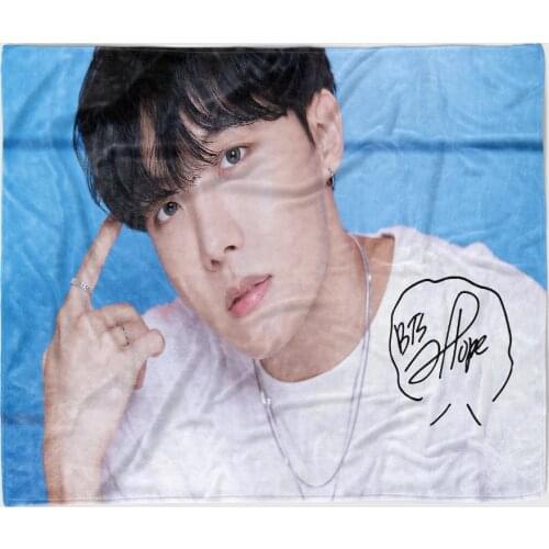 Name J Hope blanket / kids bands popular Bangtan Boys member J Hope 3D warm home flannel blanket / soft blanket / sofa /travel