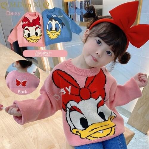 2021 Fall Girl Baby Boy Sweater Jacket Childrens Knitted Pullover Tops Boy Baby Girl Cartoon Long Sleeve Sweater