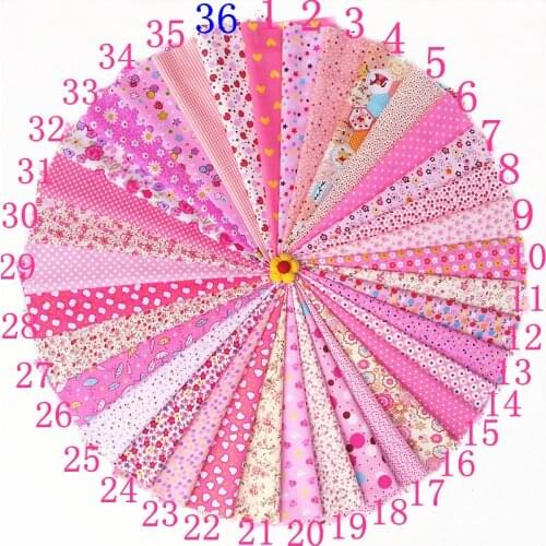 Pink Cotton Fabric Patchwork For Sewing Scrapbooking Fat Quarters Tissue Quilt Pattern Pink Needlework Scraps 20*30cm