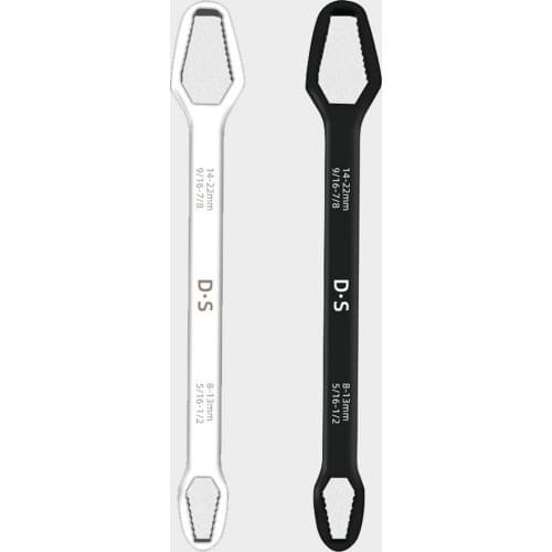 Universal Torx Wrench Adjustable Glasses Wrench 8-22mm Ratchet Wrench Spanner for Bicycle Motorcycle Car Repairing Tools