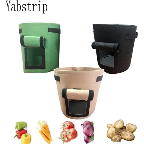 Breathable grow bag Potato Tomato Planting Bag Vegetable Plant Growth Bag Moisturizing jardin tuin Vertical Garden Grow Bag pot