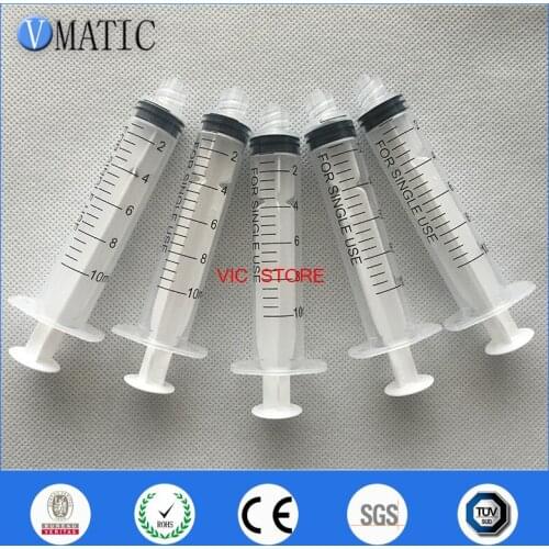 High Quality 10ml/10cc Luer Lock Dispensing Plastic Manual Syringes Glue Dispenser Syringe