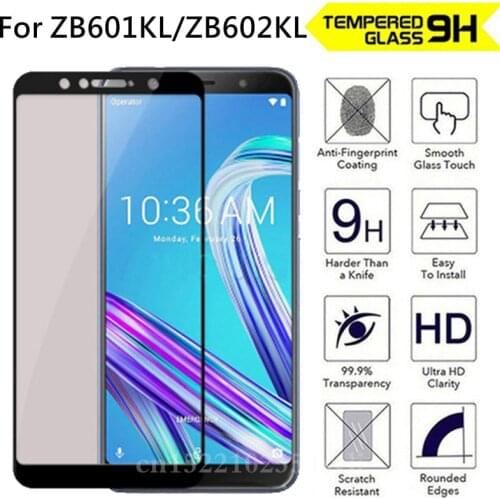 Full Cover Protection Tempered Glass For ASUS ZenFone Max Pro M1 ZB601KL ZB602KL Screen Protector Phone Protective Film
