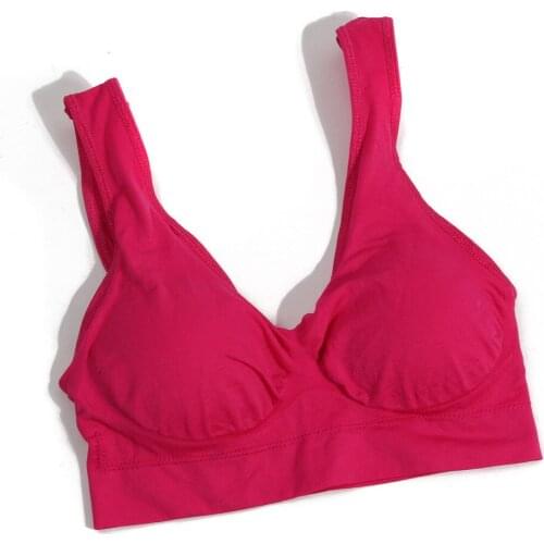 Professional Absorb Sweat Women Bra Seamless Padded Tank Top Shockproof Breathable Fitness Underwear Push Up Ladies Brassiere