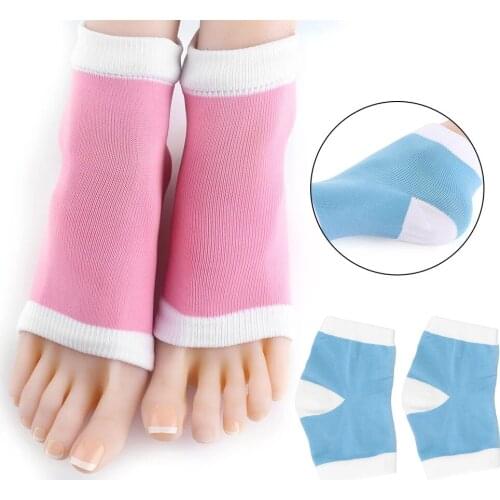 1Pair Silicone Moisturizing Gel Heel Socks Reusable Anti Cracked Chapped Foot Smooth Skin Care Exfoliating Foot Protector Tools