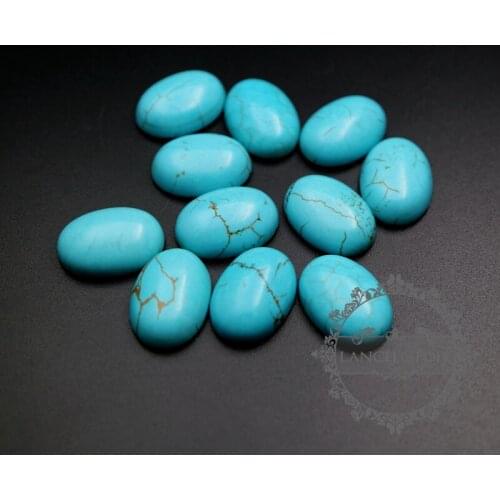 13x18mm oval artifical blue stone cabochon DIY supplies findings 4120112