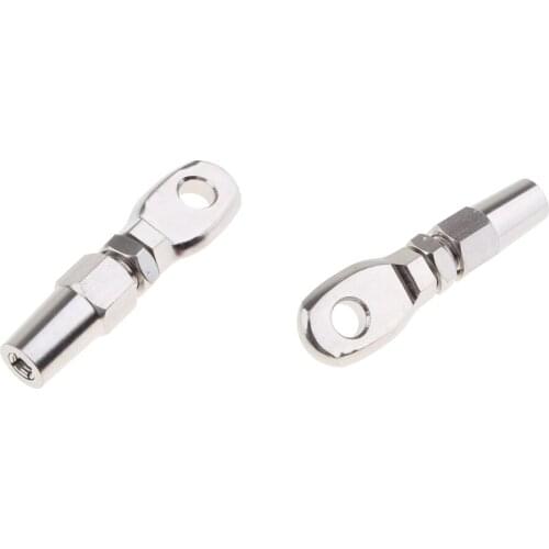 2 Pcs. M10 Stainless Steel Eyelet Eye Ring Screw For Boat Yacht Marine, Corrosion Resistant
