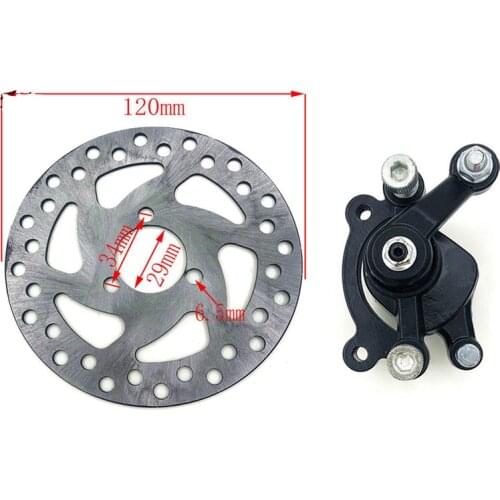 49CC Gas Mini Dirt Bike Rear Brake with 120mm disc brake Caliper Kit Electric Scooter ATV