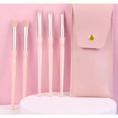 5 Soft Hair Makeup Brush Eyeshadow Brush Set Details Eye Makeup Compact And Portable Quick Makeup Makeup Tool