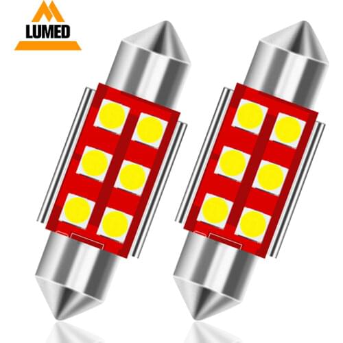 100x Festoon Auto Products Car LED C5W 3030 Car Interior Dome Lamp Reading Light 31 36 39 42 mm Accessories