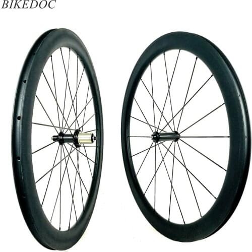 BIKEDOC 50MM Depth 25MM Width Carbon Road Bike Wheels Straight pull Bicycle Wheelset