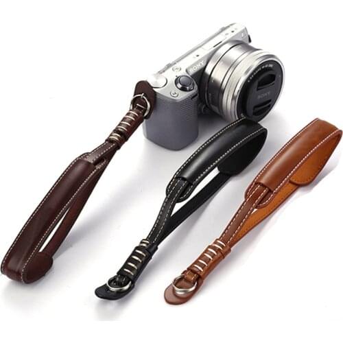 Camera Wrist Hand Strap Grip PU Leather Case For Sony Canon Nikon Photography Accessories H