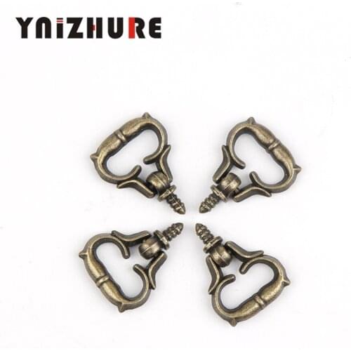 10PCs 22x21mm Jewelry Wooden Box Pull Handle Dresser Drawer For Cabinet Door Round Antique Bronze Lion Face Carved Free Shippin