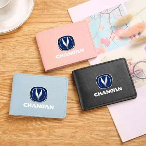 For Changan CS35 CS75 CS85 CS95 CS15 CS55 PU Leather Auto Driver License Bag Cover Car Driving Documents Card Credit Holder
