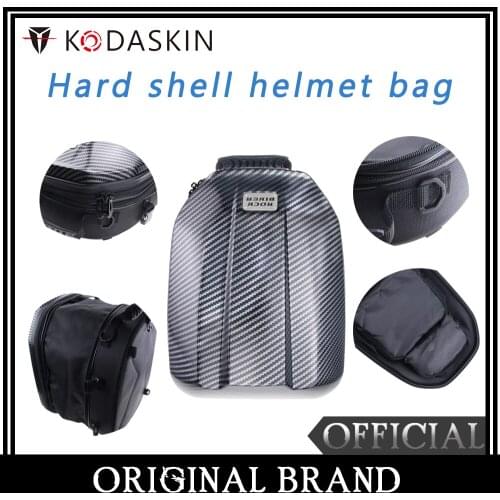 KODASKIN Motorcycle For Rear Seat Bag Riding Knight Tank Bag Hard Shell Helmet Bag Shoulder Bag Waterproof Universal