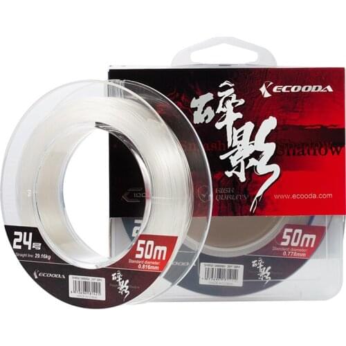 Ecooda Smashshadow Fluorocarbon Fishing Leader Line