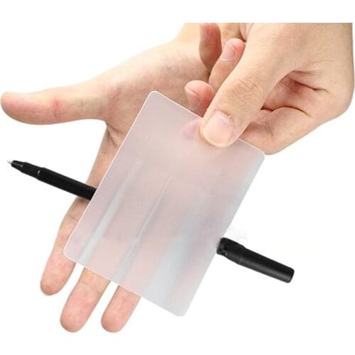 Magic Lubors Lens X-Ray To Change (Gimmick Card and pen)Paul Harris Magic Tricks distorted visual stage magic props E3105