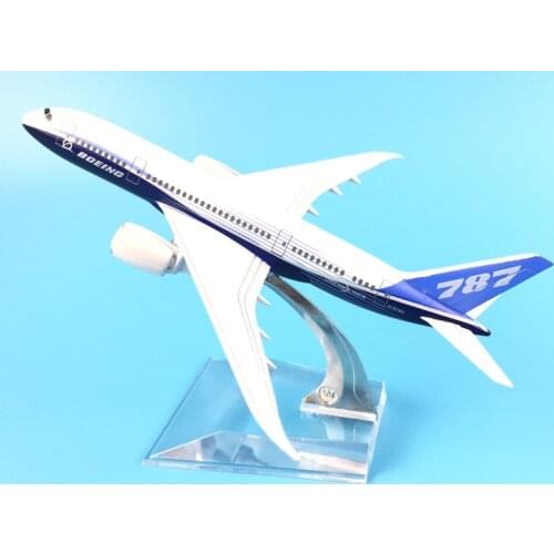 FREE SHIPPING 16CM 787 BOEING METAL ALLOY MODEL PLANE AIRCRAFT MODEL TOY AIRPLANE BIRTHDAY GIFT