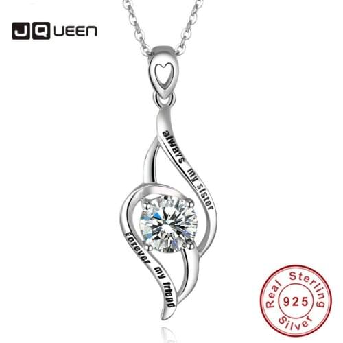My Sister Forever My Friend Name necklace personalized necklace 925 silver jewelry necklace