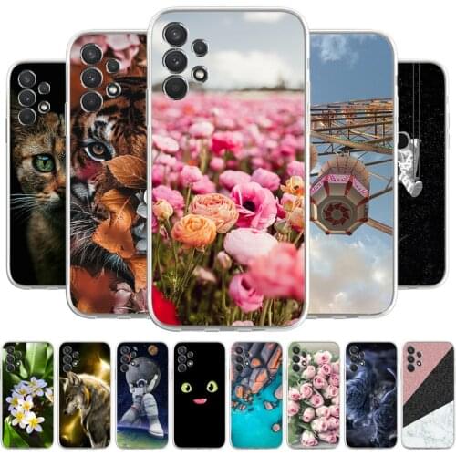 Cartoon Case For Samsung Galaxy A32 4G A32 5G Phone bags Soft Cover Coque Capa Animal Painted Fundas Bumper