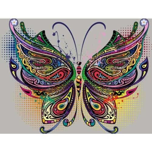 Butterfly Decor Iron-On Patches Clothing Deco Washable Diy Accessory Badges New Design Heat Transfer Clothes Patches TH811942