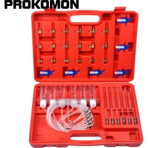 New Diesel Injector Flow Meter Test Kit Common Rail Adaptor Fuel Tester Set