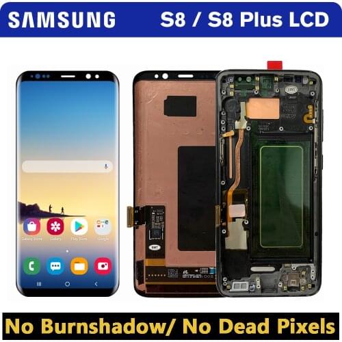 Original Screen For SAMSUNG Galaxy S8 G950 LCD Display With Touch Screen Digitizer Parts For SAMSUNG Galaxy S8 Plus G955