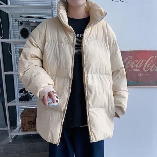 Winter New Mens Casual Warm Parkas Oversize Winter Coat Men Thicken Zipper Japanese Style Parka