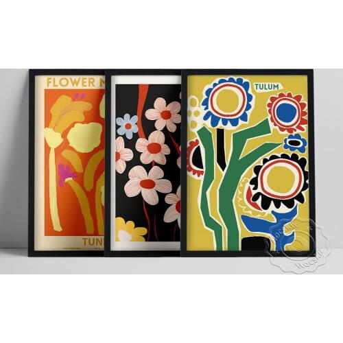 Flower Market Print, Tunis The Carden Tulum Market Wall Picture, Color Flower Poster, Flower Shop Wall Deocr, Anniversary Gift