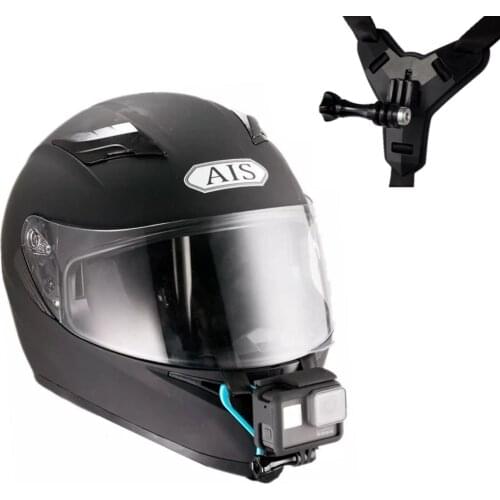 Motorcycle Helmet Chin Stand Mount Holder for GoPro Hero 9 8 7 6 5 4 3 Xiaomi Yi Action Sports Camera Full Face Holder Accessory