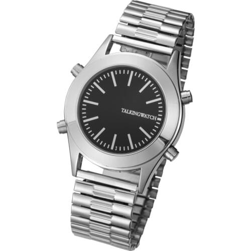 Portuguese Talking Watch for Blind People or Visually Impaired With Alarm Falar Portugues ,Flex Band