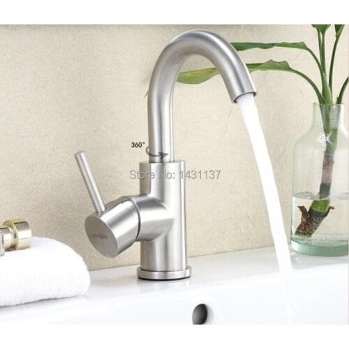 Super high quality total 304 Stainless Steel Hot and Cold no lead sink basin bathroom safe hygienism sink faucet