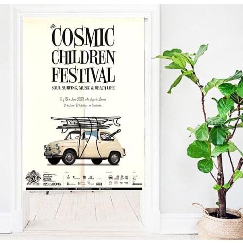 Art Cloth Curtain Kitchen Partition Curtain Bedroom Decorative Door Curtain Half Panel Curtain