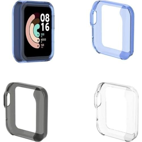 Ultra-Slim TPU Watch Case Skin Protective Cover Shell for -Xiaomi Mi Watch Lite Global Version for Redmi Watch Accessories