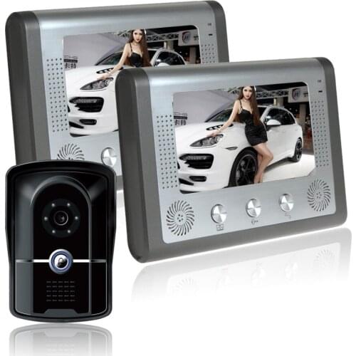 Video Doorbell Intercom System display Visual Door Phone Kit Unlock Function Infrared Night Vision