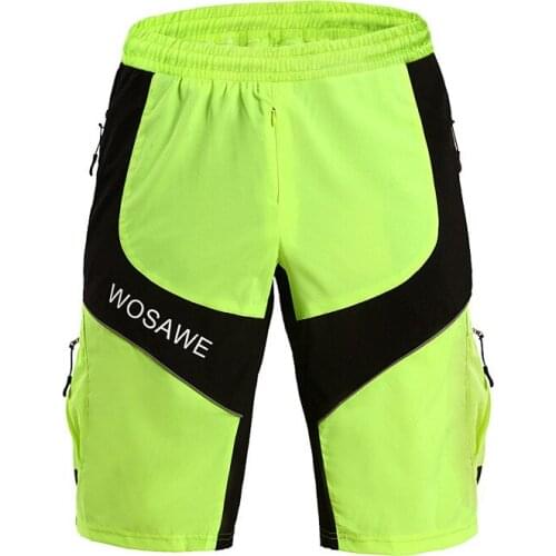 WOSAWE Road Men Cycling Shorts Bike Bicycle Leisure Baggy Ciclismo Loose Shorts Cycling Clothings MTB DOWNHILL Motorcross