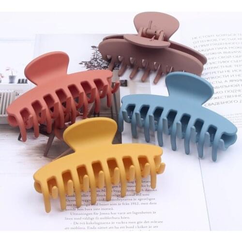 Korea style hair claw Womens Color hair clip fashion Large shark crab hair Ponytail hair hairpins barrette crab Hair accessories