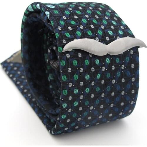 Novelty Design Gunblack Moustache Tie Clips For Men Quality Brass Material Black Color Tie Pins Wholesale&retail