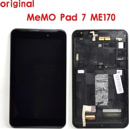 For Asus MeMO Pad 7 ME170 ME170C K012 K017 K01 LCD screen Display with Touch Panel Digitizer assembly with Frame Replacement Tab