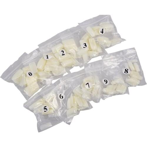 500 pcs French Acrylic Artificial Fake Fingernails Full Cover fake False Nails Art Tips party wedding nails Decoration Manicur