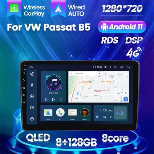 Android 11 Car Radio Stereo Video Player For VW PASSAT B5 2011-2015 JETTA / SHARAN / T5 MULTIVAN / Transport (T4 / T5)