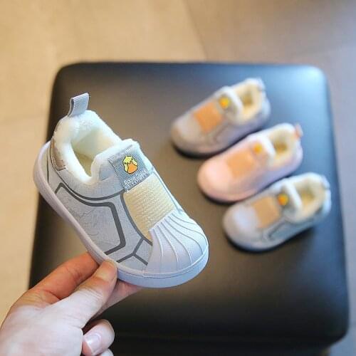 Baby Girls Boys Snow Boots Toddler Infant Warm Plush Winter Boots Outdoor Non-slip Soft Bottom Children Kids Cotton-padded Shoes