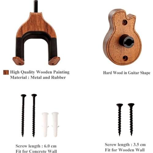 Wooden Wall Mount Guitar Hanger Holder Hook Keeper Hanging Bracket SAL99