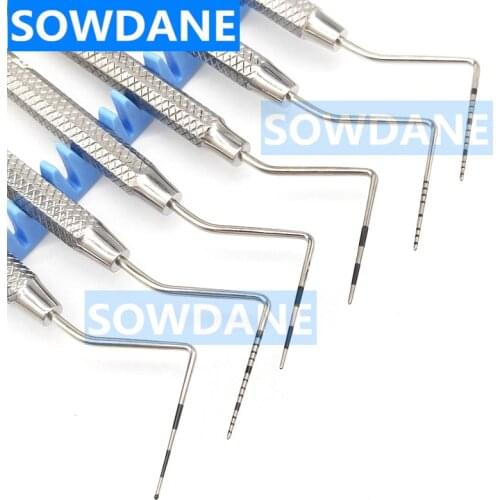 Dental Periodontal Probe with Scaler Dental Explorer Tool Dentist Endodontic Tooth Cleaning Stainless Steel